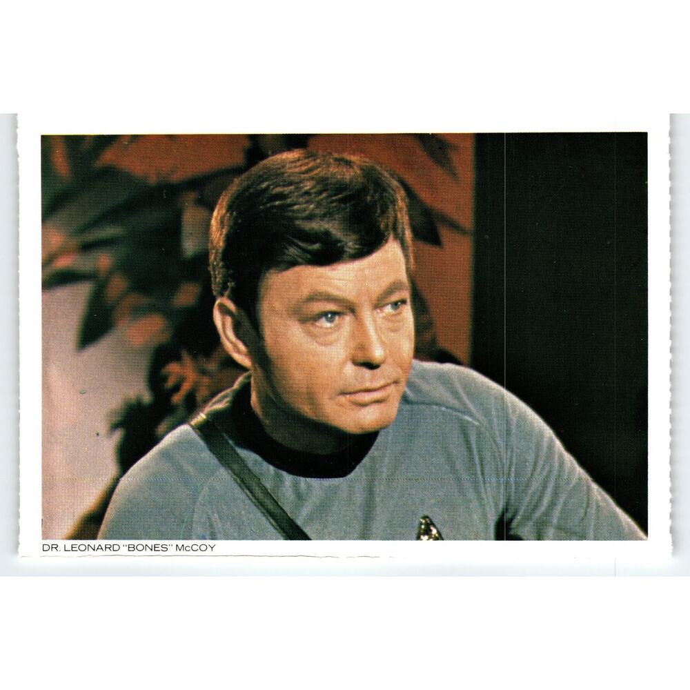 1977 Star Trek Dr. Leonard McCoy Chrome Postcard Paramount Pictures